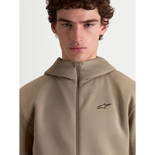 ALPINESTARS CYPHER HOODIE – VOĽNOČASOVÁ MOTO MIKINA (PIESKOVÁ)