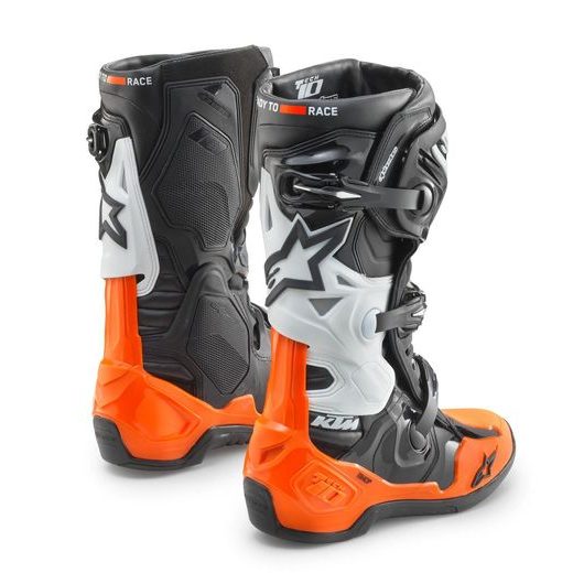 TOPÁNKY ALPINESTARS TECH 10, KTM (ČERNÁ/ORANŽOVÁ) 2023
