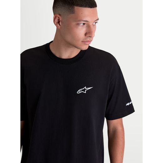 ALPINESTARS MANDATE OVERSIZED CSF – VOĽNOČASOVÉ MOTO TRIČKO (ČIERNA)