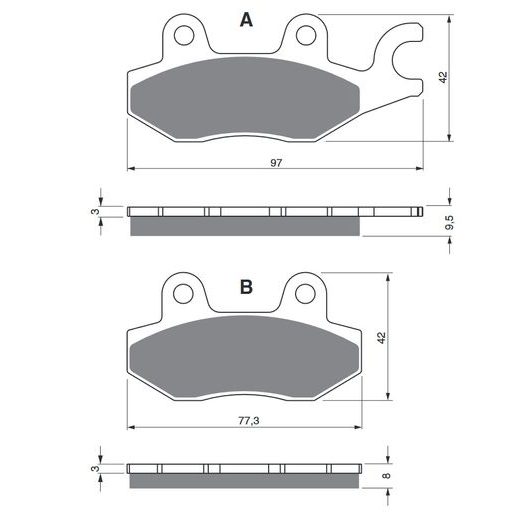 BRZDOVÉ OBLOŽENIE GOLDFREN 088 S3