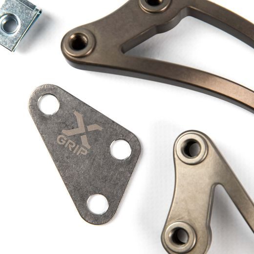DRŽIAKY MOTORA FLEX X-GRIP – HNEDÁ FACTORY, AW-6061-T6 & NEHRDZAVEJÚCA OCEĽ – GASGAS EC 250 (2024 - 2025) A ĎALŠIE MODELY