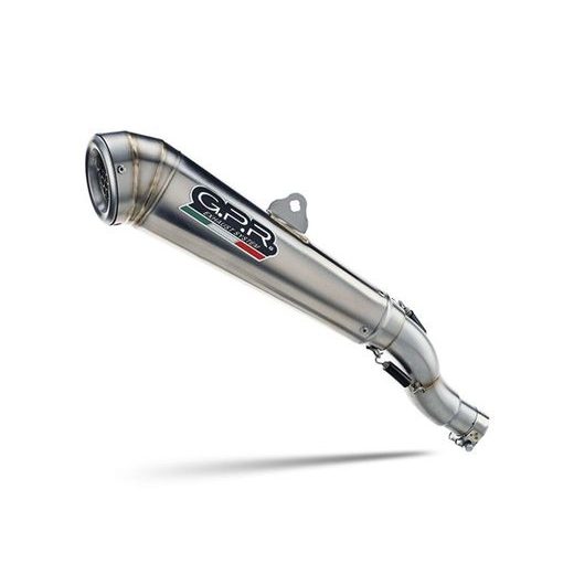 KONCOVKA VÝFUKU SLIP-ON GPR POWERCONE EVO HON.262.1.PCEV BRUSHED STAINLESS STEEL INCLUDING REMOVABLE DB KILLER AND LINK PIPE
