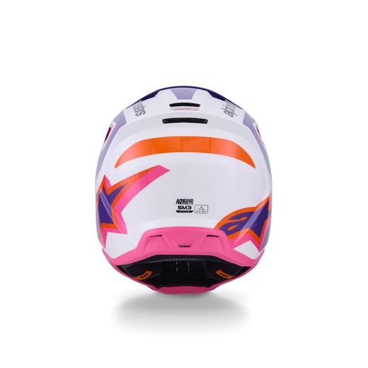 PRILBA S-M3 HEAT, ALPINESTARS (BÍLÁ/FIALOVÁ/RŮŽOVÁ) 2026