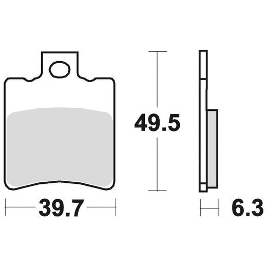 BRZDOVÉ DOŠTIČKY, BRAKING (SEMI-METALICKÁ ZMES SM1) 2 KS V BALENÍ