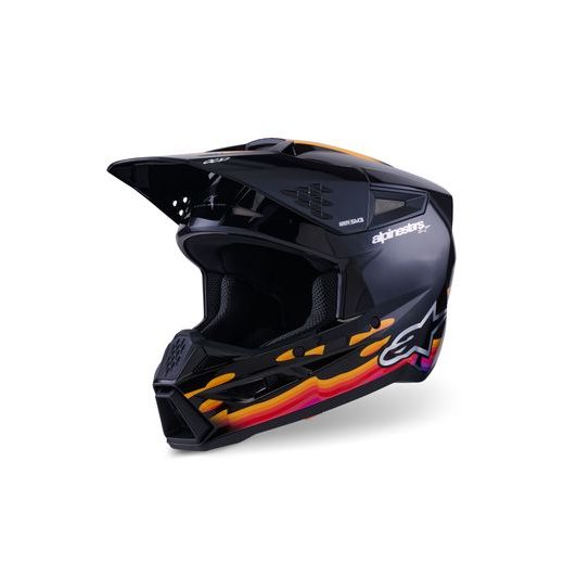 PRILBA S-M3 FORCE, ALPINESTARS (ČERNÁ/ŽLUTÁ/ČERVENÁ/BÍLÁ) 2026