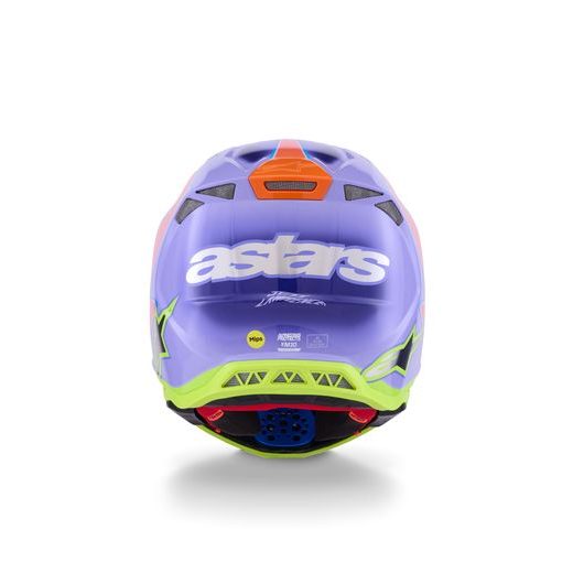 PRILBA SUPERTECH S-M10 EDÍCIA JETT LAWRENCE R01, ALPINESTARS (FIALOVÁ/RŮŽOVÁ FLUO/ŽLUTÁ FLUO) 2026