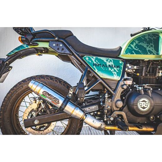 SLIP-ON EXHAUST GPR DEEPTONE ROY.5.RACE.DE BRUSHED STAINLESS STEEL INCLUDING LINK PIPE