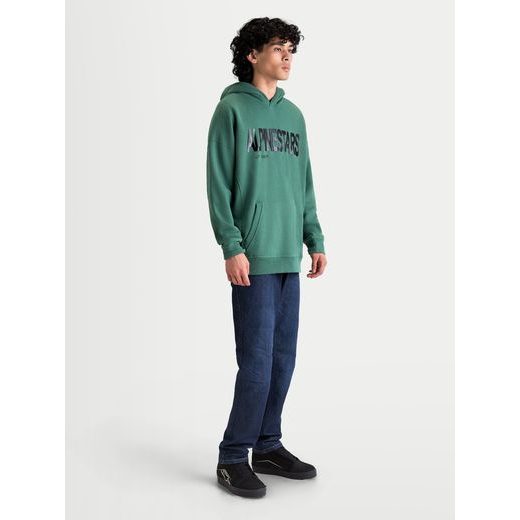 ALPINESTARS SHAW OVERSIZED HOODIE – VOĽNOČASOVÁ MOTO MIKINA (ZELENÁ)