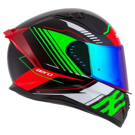 PRILBA AERO DROME, CASSIDA (ČIERNA PERLEŤ/ČERVENÁ/ZELENÁ/BÍLÁ) 2023