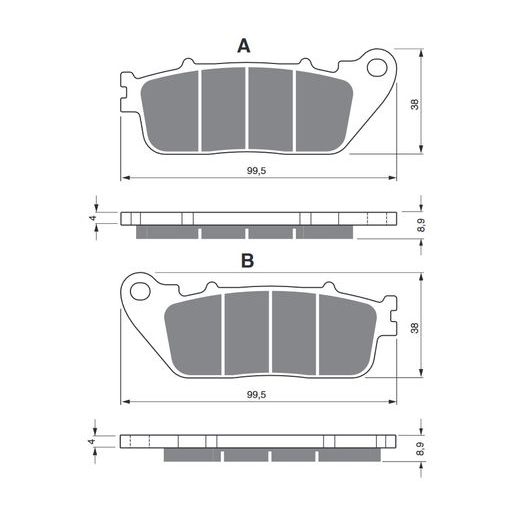 BRZDOVÉ OBLOŽENIE GOLDFREN 277 AD
