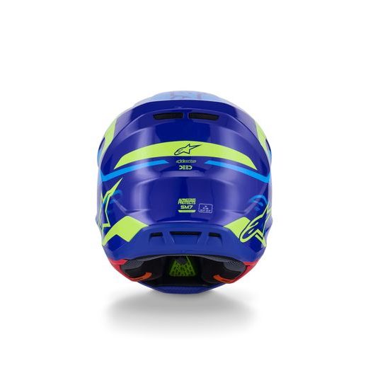 PRILBA SM7 DEED, ALPINESTARS (MODRÁ/ŽLUTÁ FLUO) 2026