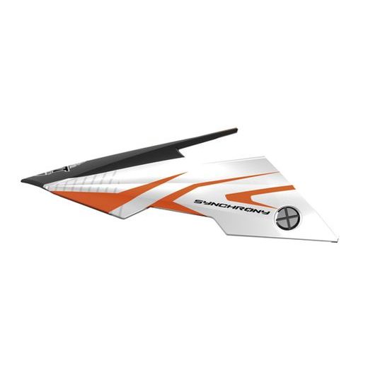 ŠILT PRE PRILBY SYNCHRÓNMI STEEL, MT - ŠPANIELSKO (ČERNÁ/BÍLÁ/ORANŽOVÁ, SADA VR. SKRUTIEK)