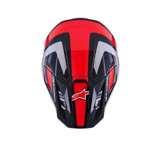 PRILBA SM7 RISE, ALPINESTARS (ČERNÁ/STŘÍBRNÁ/ČERVENÁ FLUO) 2026