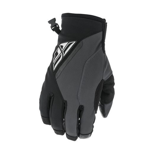 RUKAVICE TITLE, FLY RACING - USA (ČERNÁ/ŠEDÁ)