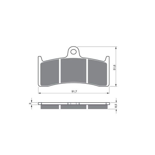 BRZDOVÉ OBLOŽENIE GOLDFREN 126 S3