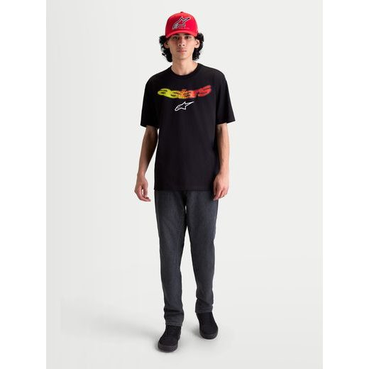 ALPINESTARS ELLIPTOGRIT CSF – VOĽNOČASOVÉ MOTO TRIČKO (ČIERNA)