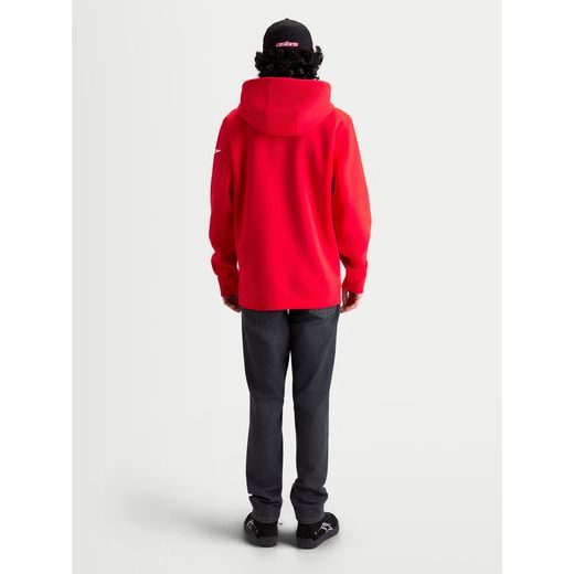 ALPINESTARS RACE WORDMARK HOODIE – VOĽNOČASOVÁ MOTO MIKINA (ČERVENÁ/BIELA)