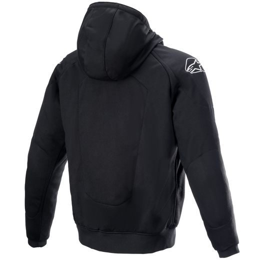 BUNDA CHROME IGNITION HOODIE 2022, ALPINESTARS (ČERNÁ/ČERVENÁ FLUO/ŠEDÁ/BÍLÁ)