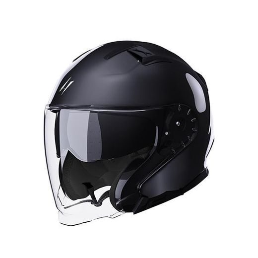 OPEN FACE HELMET STORMER RIVAL BLACK PEARLY S