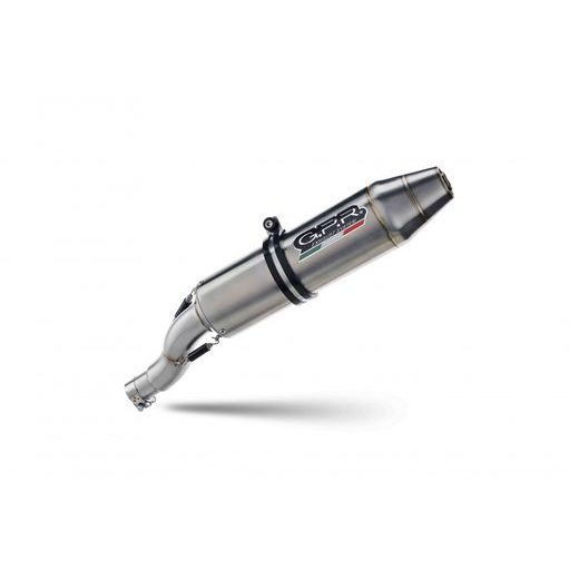 SLIP-ON EXHAUST GPR DEEPTONE QUSP.160.4.DEATV BRUSHED STAINLESS STEEL INCLUDING REMOVABLE DB KILLER AND LINK PIPE
