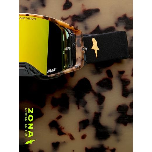 ALPINESTARS SUPERTECH LIMITOVANÉ EDÍCIA ZONA – MOTOKROSOVÉ OKULIARE NA MX A ENDURO (ČIERNA/HNEDÁ, ZRKADLOVÉ ZLATÉ PLEXI) 2026