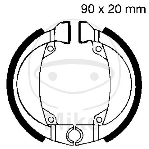 BRZDOVÉ ČEĽUSTE -SADA EBC H335 NEOBSAHUJE PRUŽINY