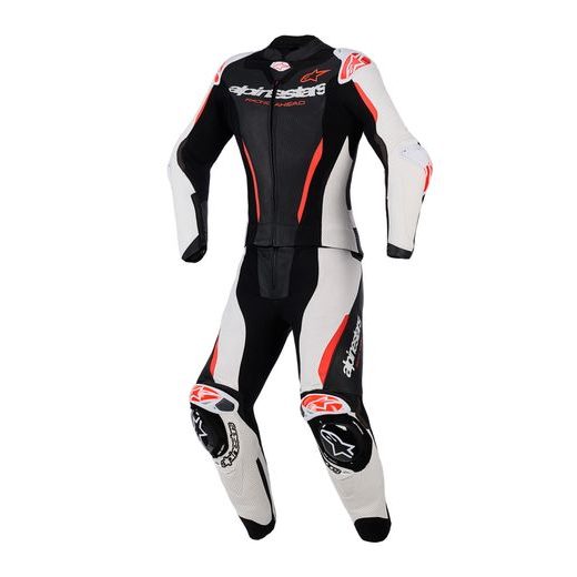 DVOUDÍLNÁ KOMBINÉZA STELLA GP-R7, ALPINESTARS, DÁMSKE (ČIERNA/BIELA/ČERVENÁ FLUO) 2026
