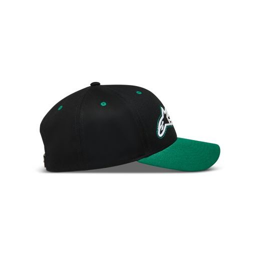 ALPINESTARS RETRO SNAPBACK – VOĽNOČASOVÁ ŠILTOVKA (ČIERNA/ZELENÁ)