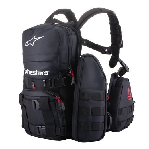 ALPINESTARS TECHDURA TACTICAL – BATOH NA MOTORKU (MOTOCYKLOVÝ RUKSAK) (ČIERNA/BIELA, CELKOVÝ OBJEM AŽ 9 L) 2024