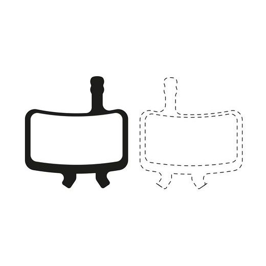 BRZDOVÉ DOŠTIČKY PRE SYSTÉMY AVID, FULL STOP (SEMI-METALICKÁ ZMES) SADA 2 KS