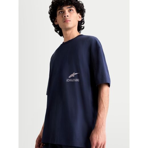 ALPINESTARS INSTITUTE OVERSIZED CSF – VOĽNOČASOVÉ MOTO TRIČKO (MODRÁ)