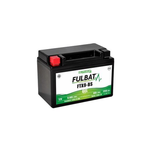 BATÉRIA 12 V, YTX9-BS GÉL, 8,4AH, 135A, BEZÚDRŽBOVÁ GÉL TECHNOLÓGIE 150X87X105, FULBAT (AKTIVOVANÁ VO VÝROBE)
