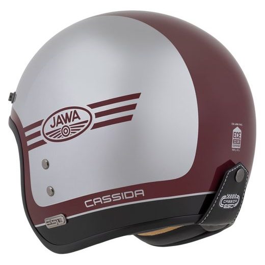 PRILBA ESO JAWA PANEL, CASSIDA (ČERVENÁ/STŘÍBRNÁ/ČERNÁ) 2024