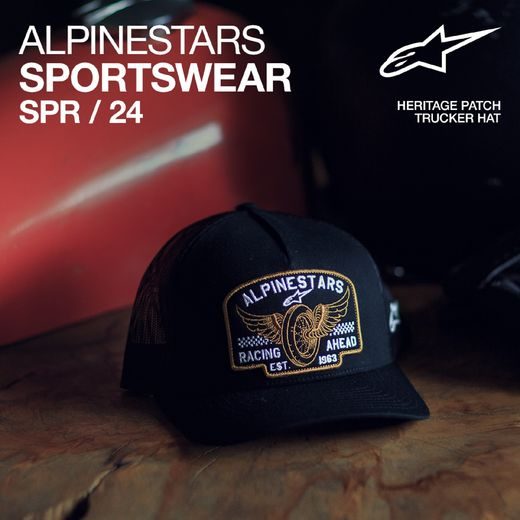 ALPINESTARS HERITAGE PATCHER – VOĽNOČASOVÁ ŠILTOVKA (ČIERNA/ČIERNA)