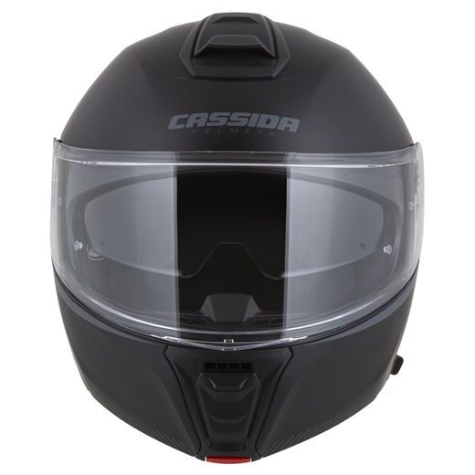 PRILBA MODULO 2.1 COMPASS, CASSIDA (ČIERNA MATNÁ/SIVÁ, PLEXI S PRÍPRAVOU PRE PINLOCK) 2025