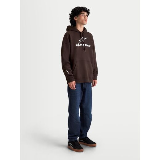 ALPINESTARS PRELUDE OVERSIZED HOODIE – VOĽNOČASOVÁ MOTO MIKINA (HNEDÁ)