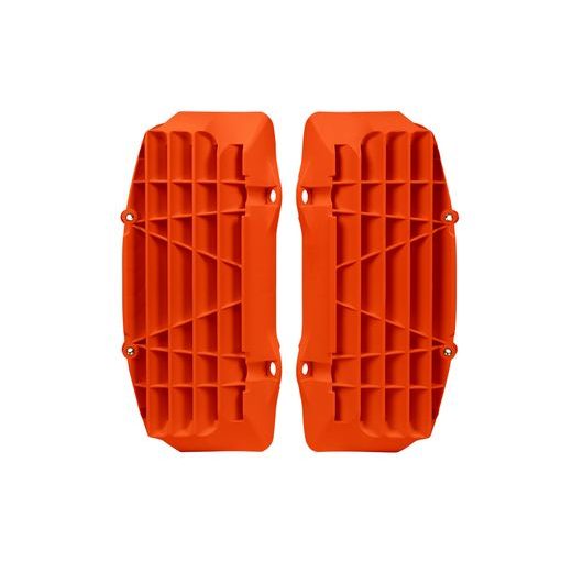 ŽALUZIE CHLADIČA KTM, RTECH (NEON ORANŽOVÉ, PÁR)