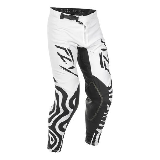 KALHOTY EVOLUTION, FLY RACING - USA 2025 (BÍLÁ/ČERNÁ)