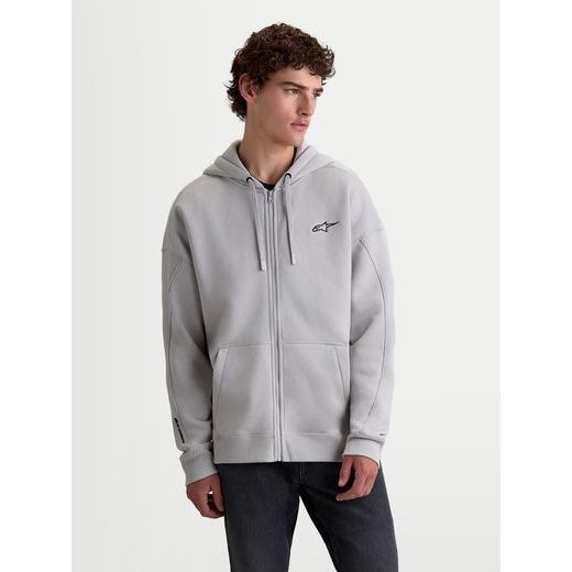 ALPINESTARS ENTITY OVERSIZED HOODIE – VOĽNOČASOVÁ MOTO MIKINA (SIVÁ)