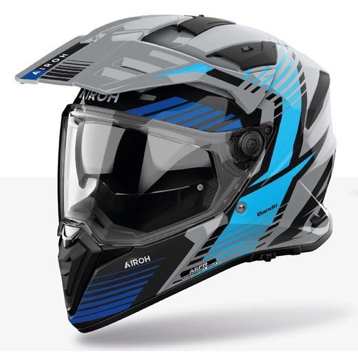 PŘILBA BANDIT SPICY, AIROH (MODRÁ LESKLÁ) 2025