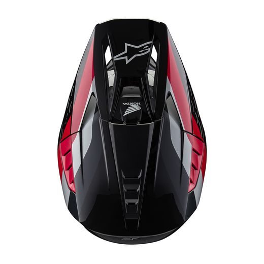 PŘILBA S-M5 HONDA KOLEKCE, ALPINESTARS (ČERNÁ/ČERVENÁ/ŠEDÁ) 2024