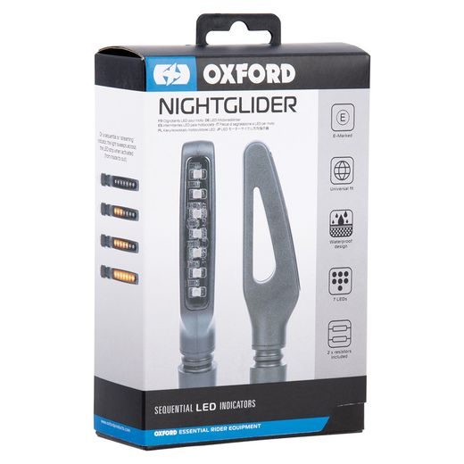 SEKVENČNÉ LED SMEROVKY NIGHTGLIDER, OXFORD (SADA VR. ODPOROV, PÁR)