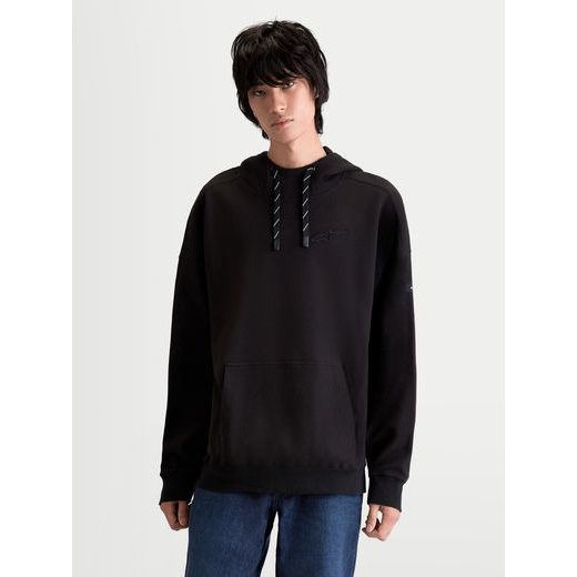 ALPINESTARS CAMINO TEXTURED OVERSIZED HOODIE – VOĽNOČASOVÁ MOTO MIKINA (ČIERNA OFF BLACK)
