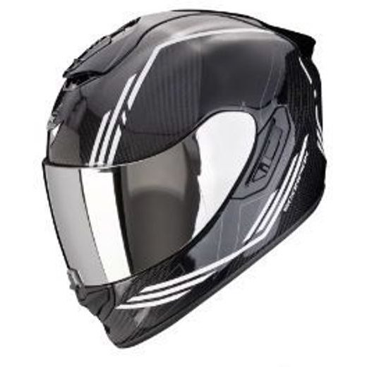 SCORPION PRILBA NA MOTOCYKEL EXO-1400 EVO II CARBON AIR REIKA, ČIERNA/BIELA