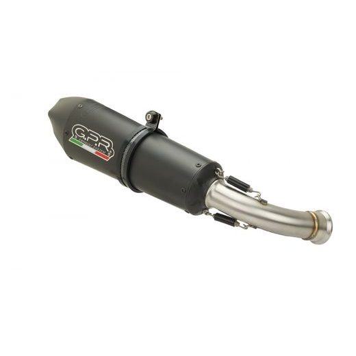 SLIP-ON EXHAUST GPR GPE ANN. D.99.GPAN.BLT TITANIUM MATTE BLACK INCLUDING REMOVABLE DB KILLER AND LINK PIPE