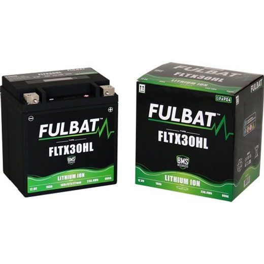 LÍTIOVÁ BATÉRIE& LIFEPO4& YTX30HL-BS FULBAT& 12V, 18AH, 900A, HMOTNOSŤ 1,12 KG, 168X127X177