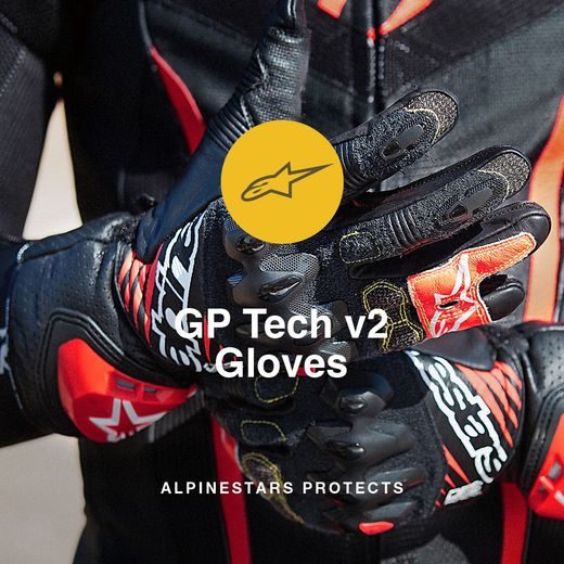 RUKAVICE GP TECH 2 2022, ALPINESTARS (ČERNÁ/BÍLÁ/ČERVENÁ FLUO)