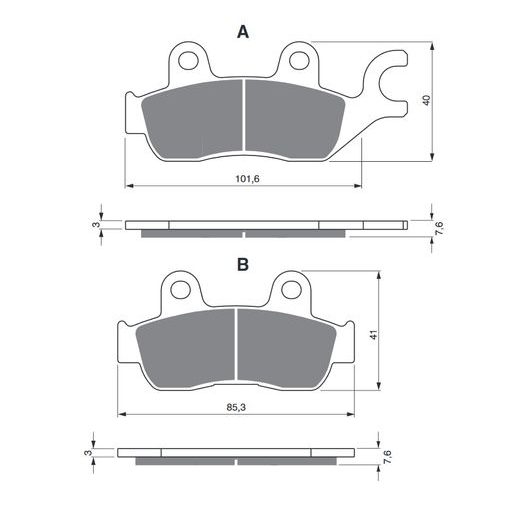BRZDOVÉ OBLOŽENIE GOLDFREN 285 AD