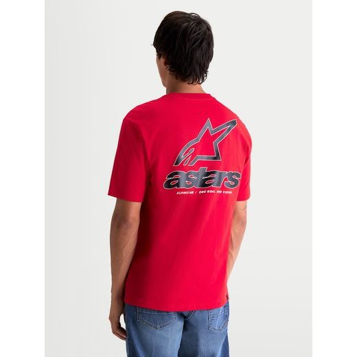 ALPINESTARS LINEOUT CSF – VOĽNOČASOVÉ MOTO TRIČKO (ČERVENÁ)