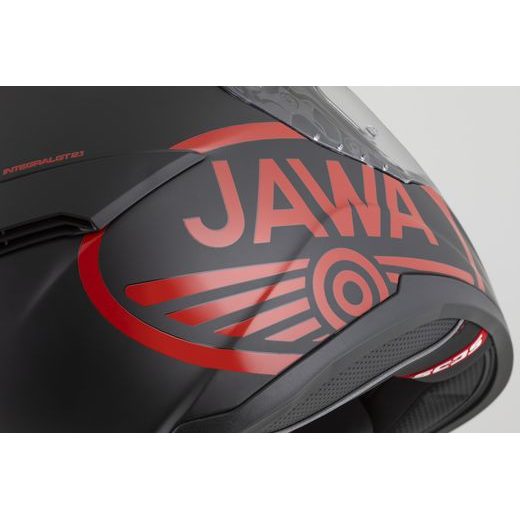 PRILBA INTEGRAL GT 2.1 JAWA SOLID, CASSIDA (ČIERNA MAT/ČERVENÁ LESK)